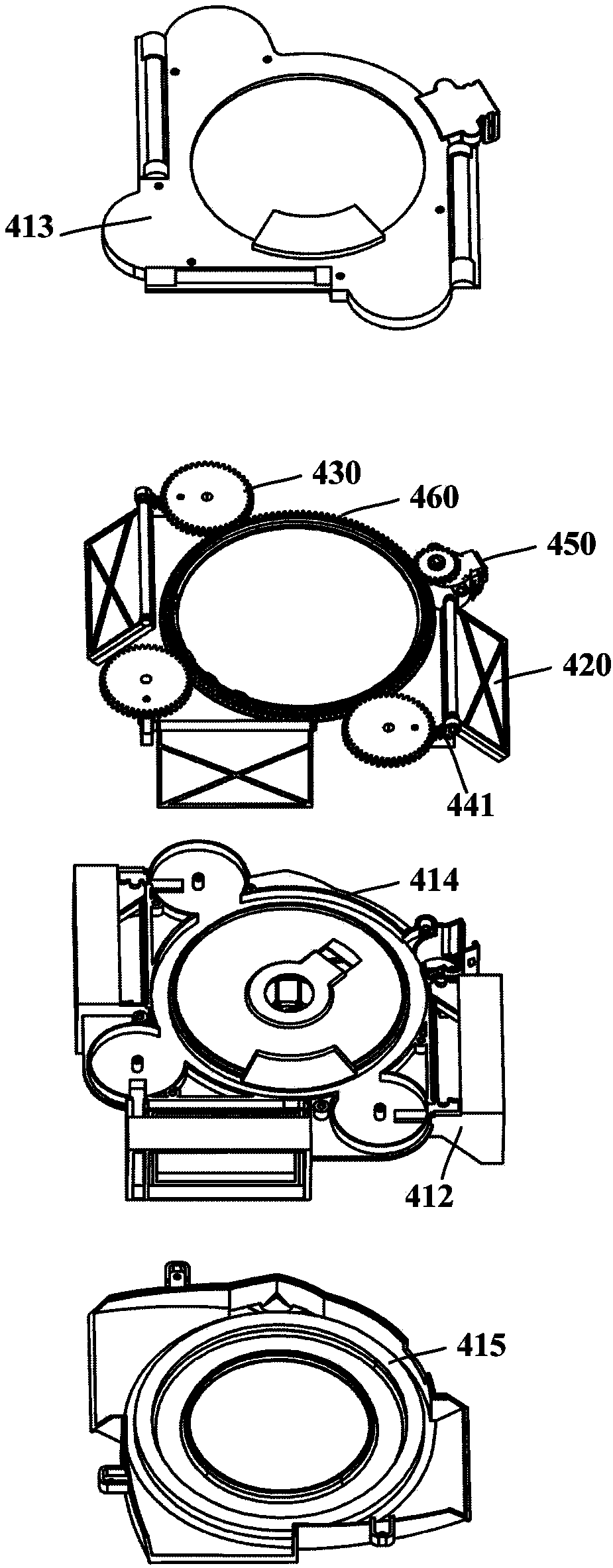 Branching air supply device and refrigerator