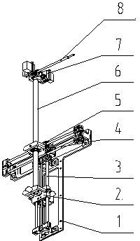 Small full-automatic planer three-degree-of freedom mechanical arm