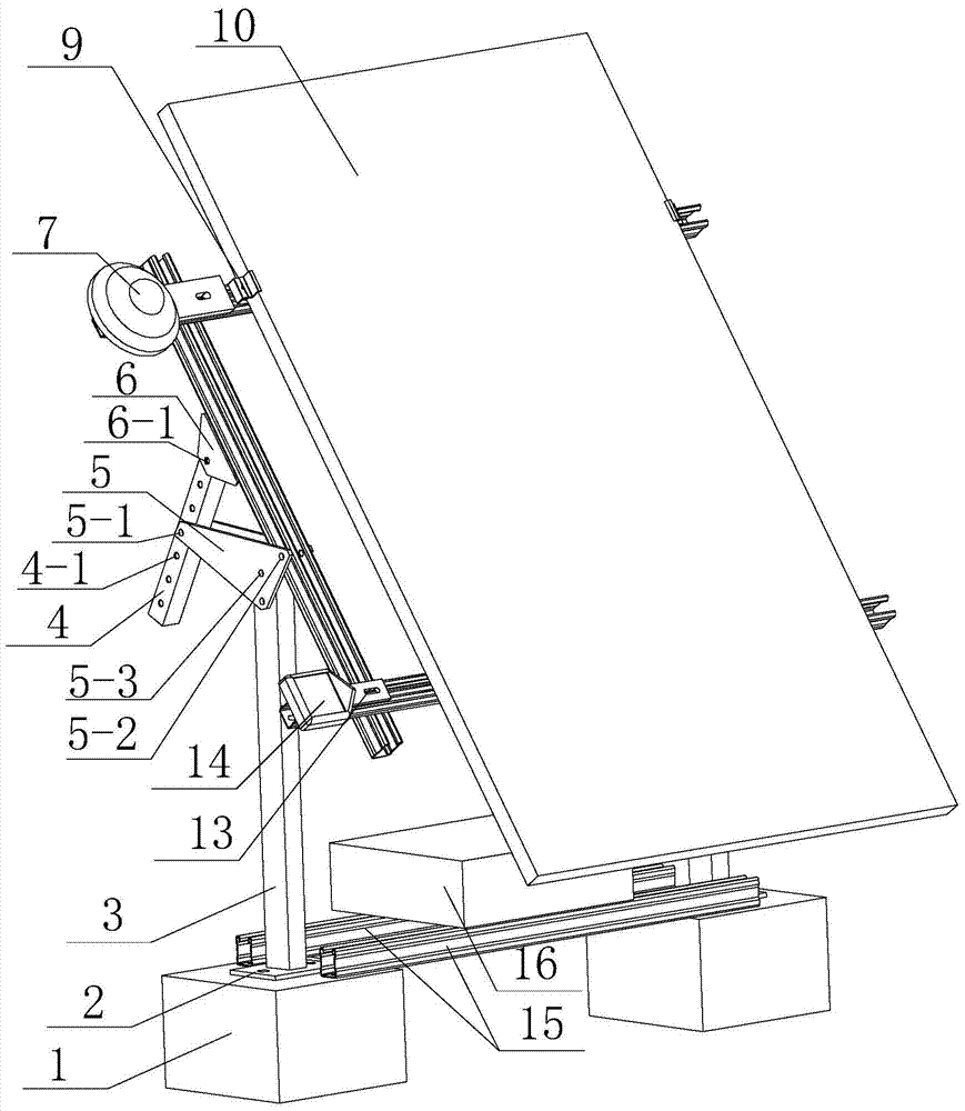 Photovoltaic module i‑v curve test auxiliary device with adjustable inclination angle