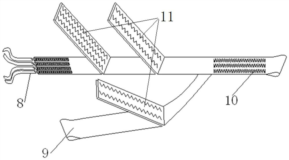 A traction parachute inflatable stamping parafoil