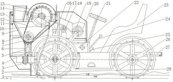 A rice precision water direct seeding machine