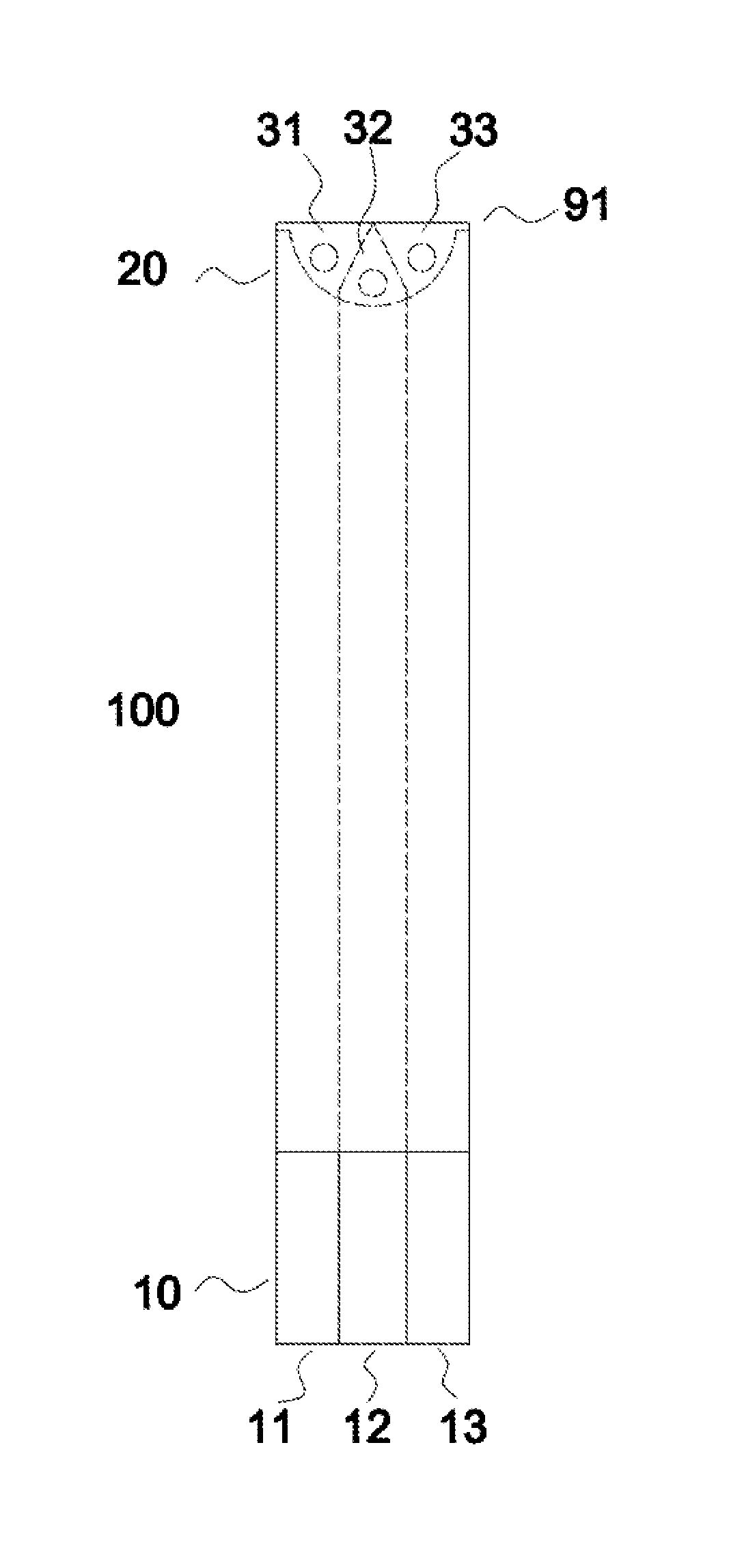 Disposable test sensor with improved sampling entrance