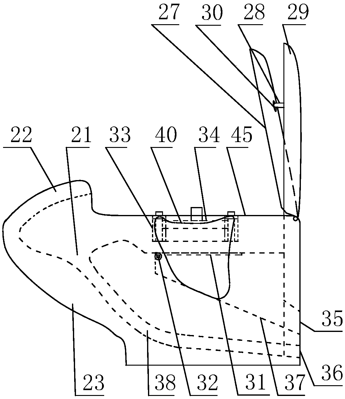 Building water-free excrement and urine separation collection and resource utilization system