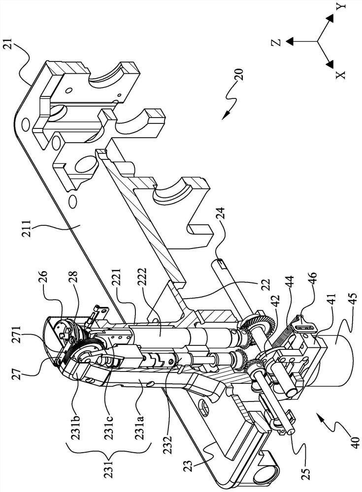 Thread cutting device for column type sewing machine