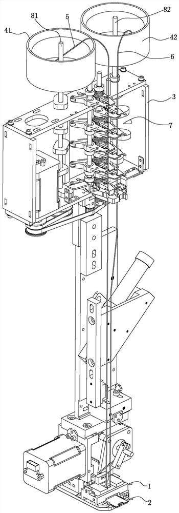 A bead lowering and color changing bead pushing device for an embroidery machine
