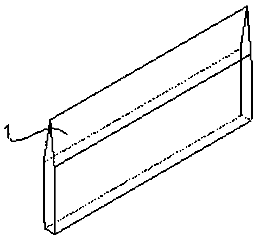 Die-cutting rule without eagle beak, manufacturing method and die-cutting plate applying die-cutting rule