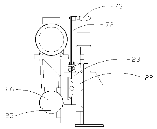 Intelligent grinding head position adjusting device and grinding head set with same adopted