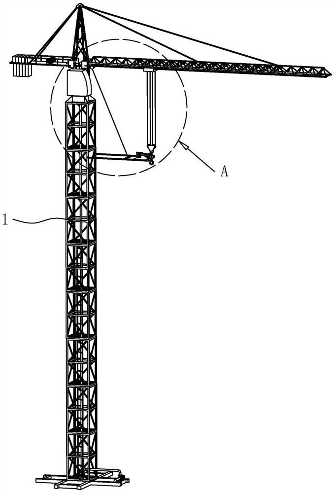 High-rise building construction equipment and construction technology thereof