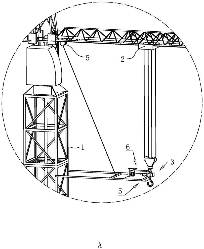 High-rise building construction equipment and construction technology thereof