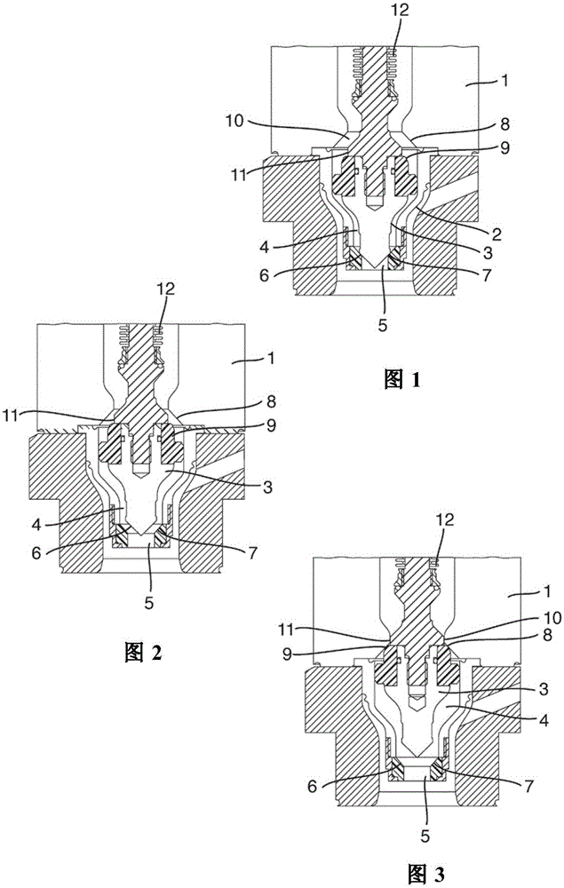 Filling valve for filing product for filling container