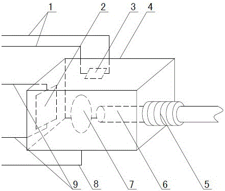 Optical device with function of power monitoring, and optical power monitoring system