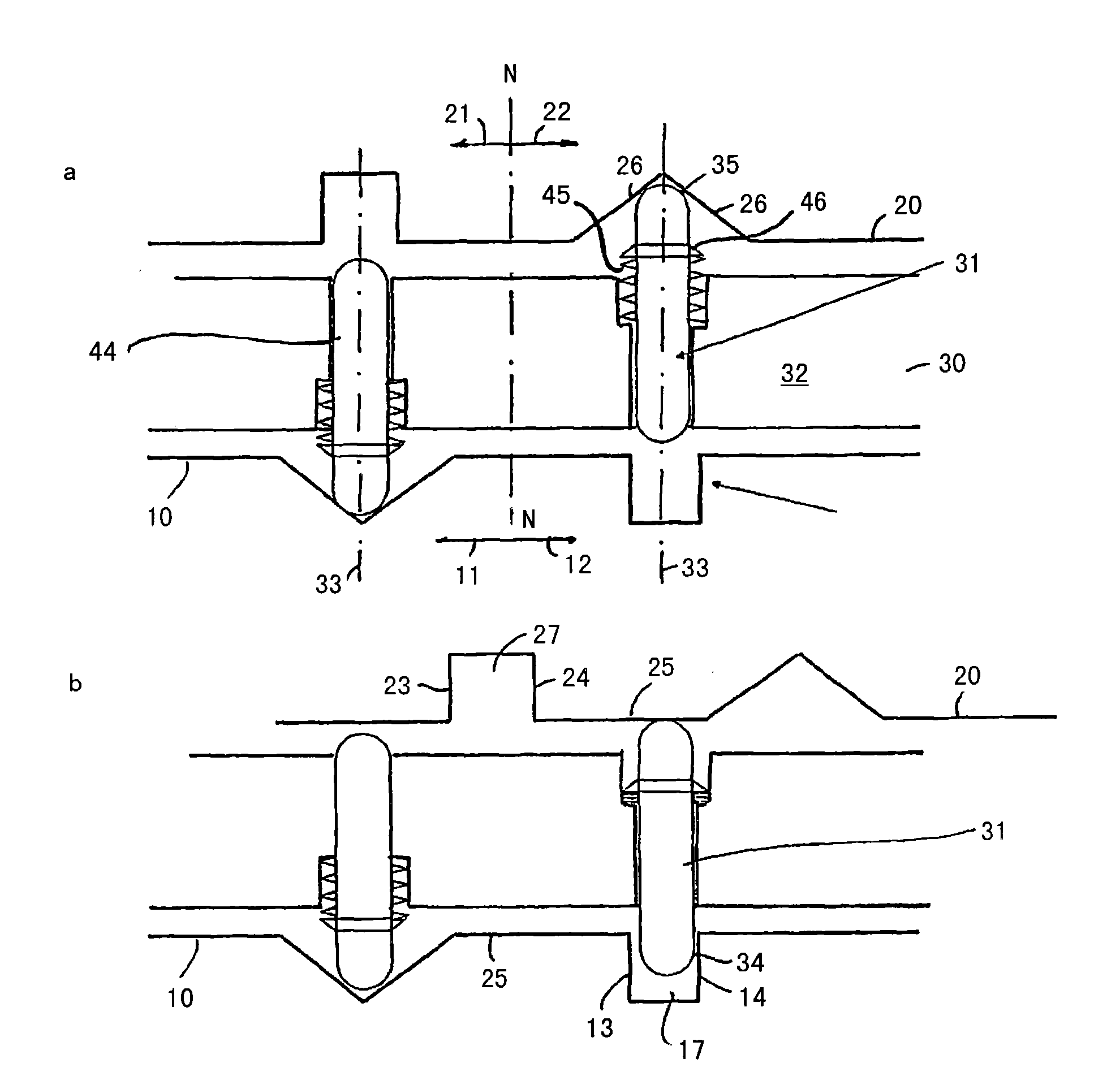 Shifting device for a multiple gear gearbox with a locking device