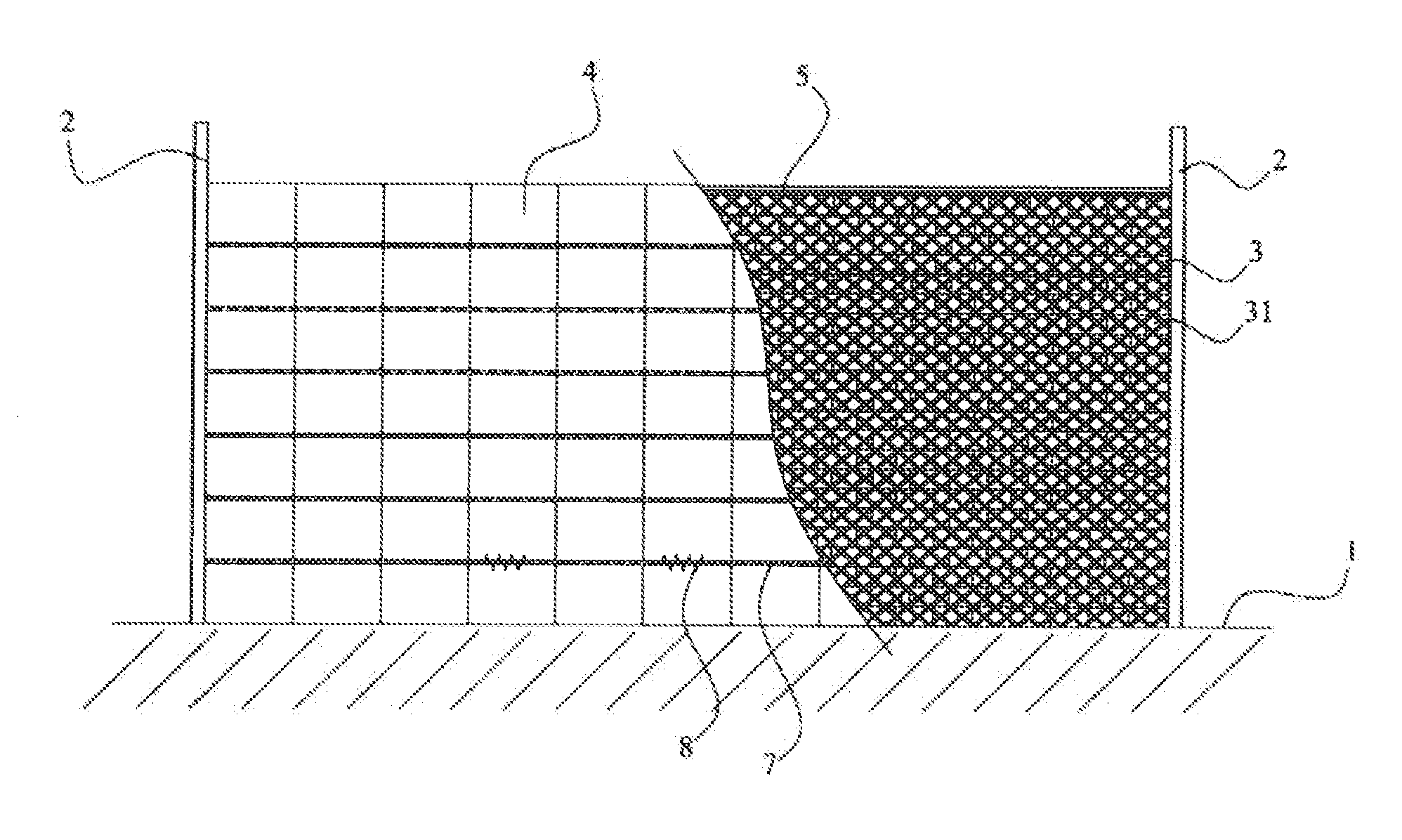 Ecological greening wall and construction method thereof