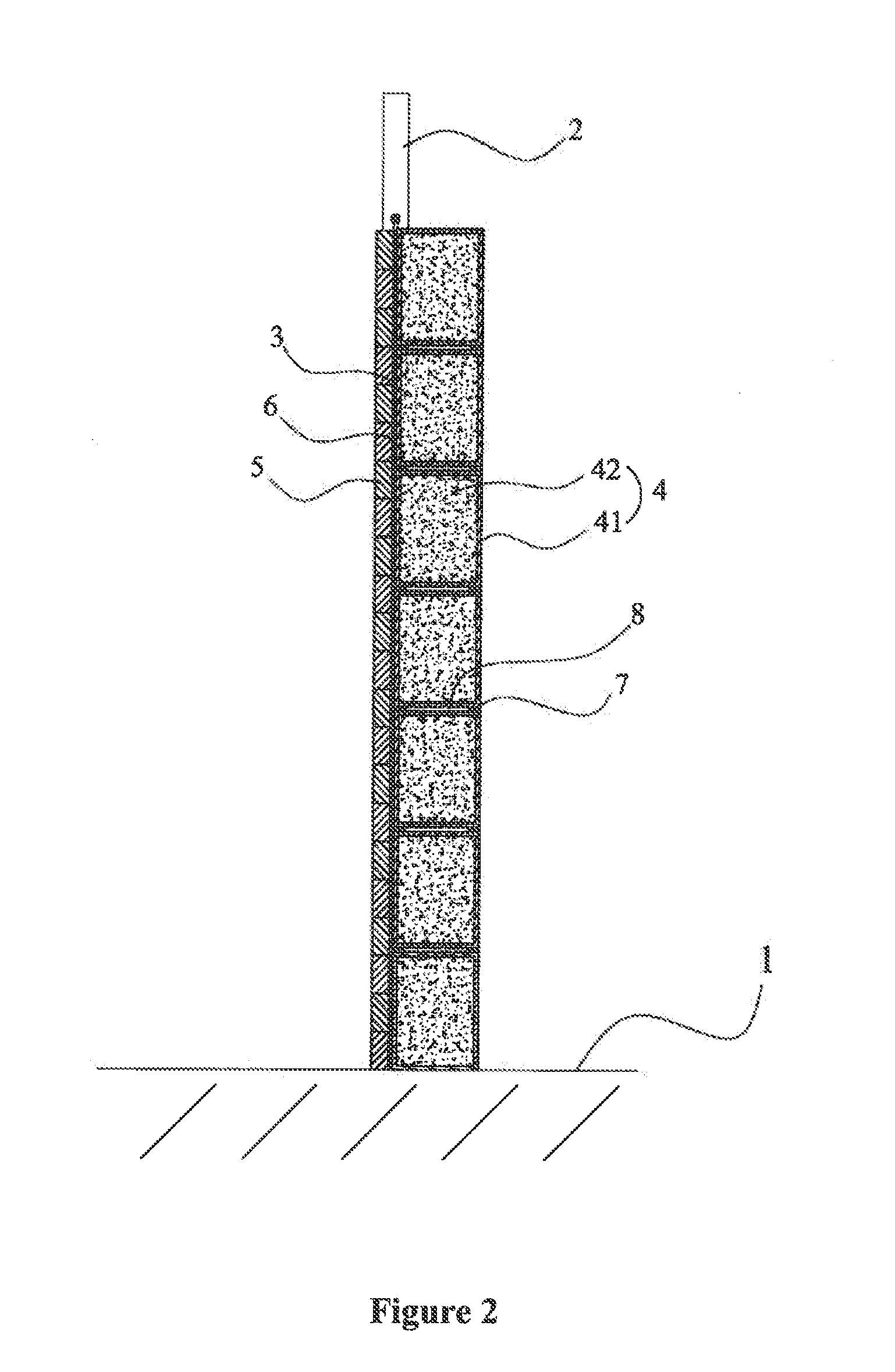 Ecological greening wall and construction method thereof