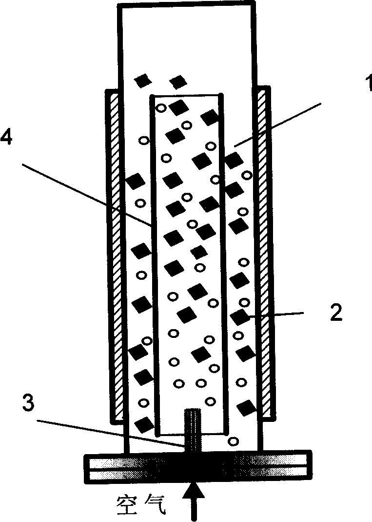 Method for treating phenol-contained waste water by anaerobic-aerobic coupled biological fluidizing bed