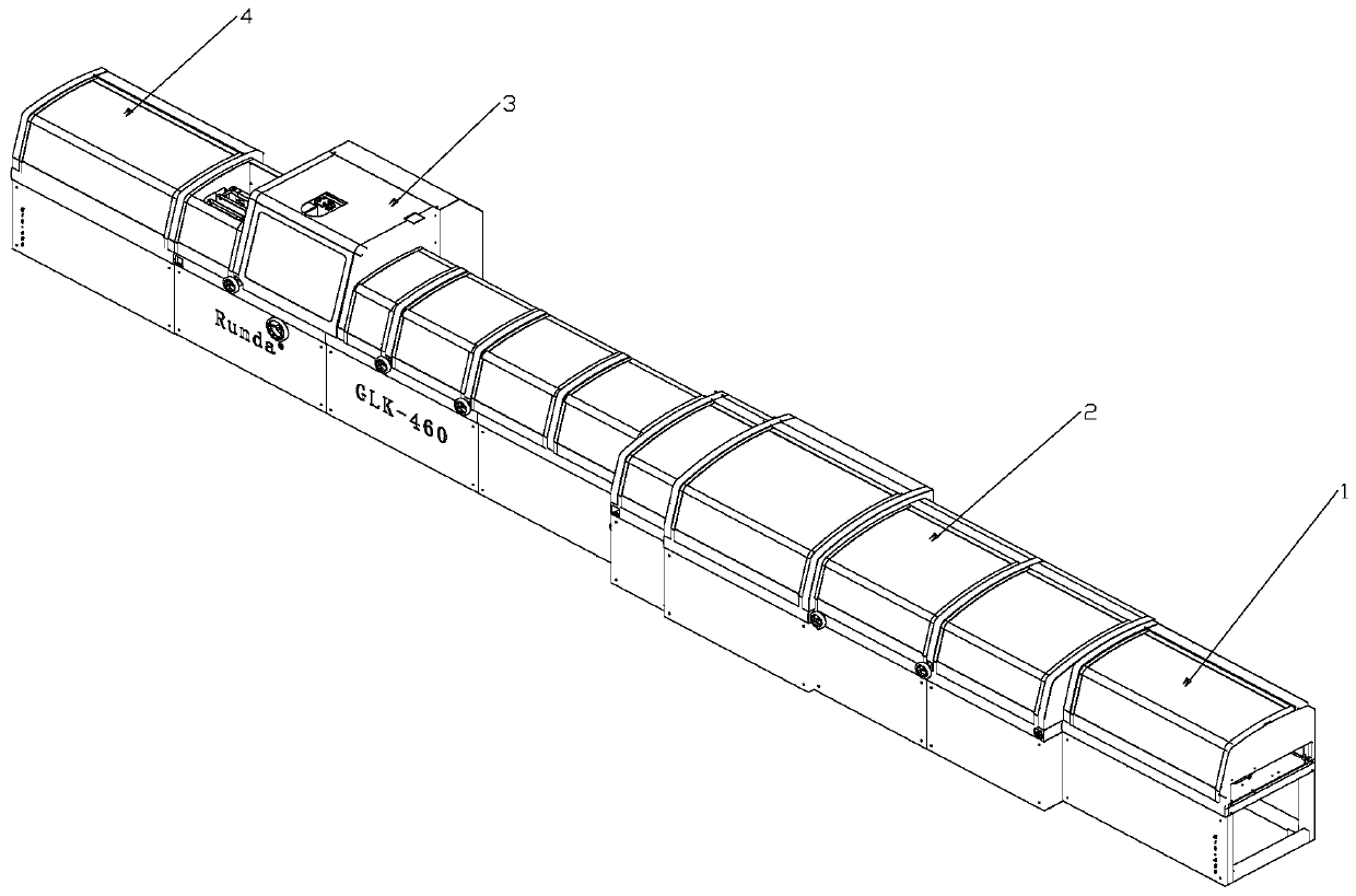 A full-line high-speed book pinching machine