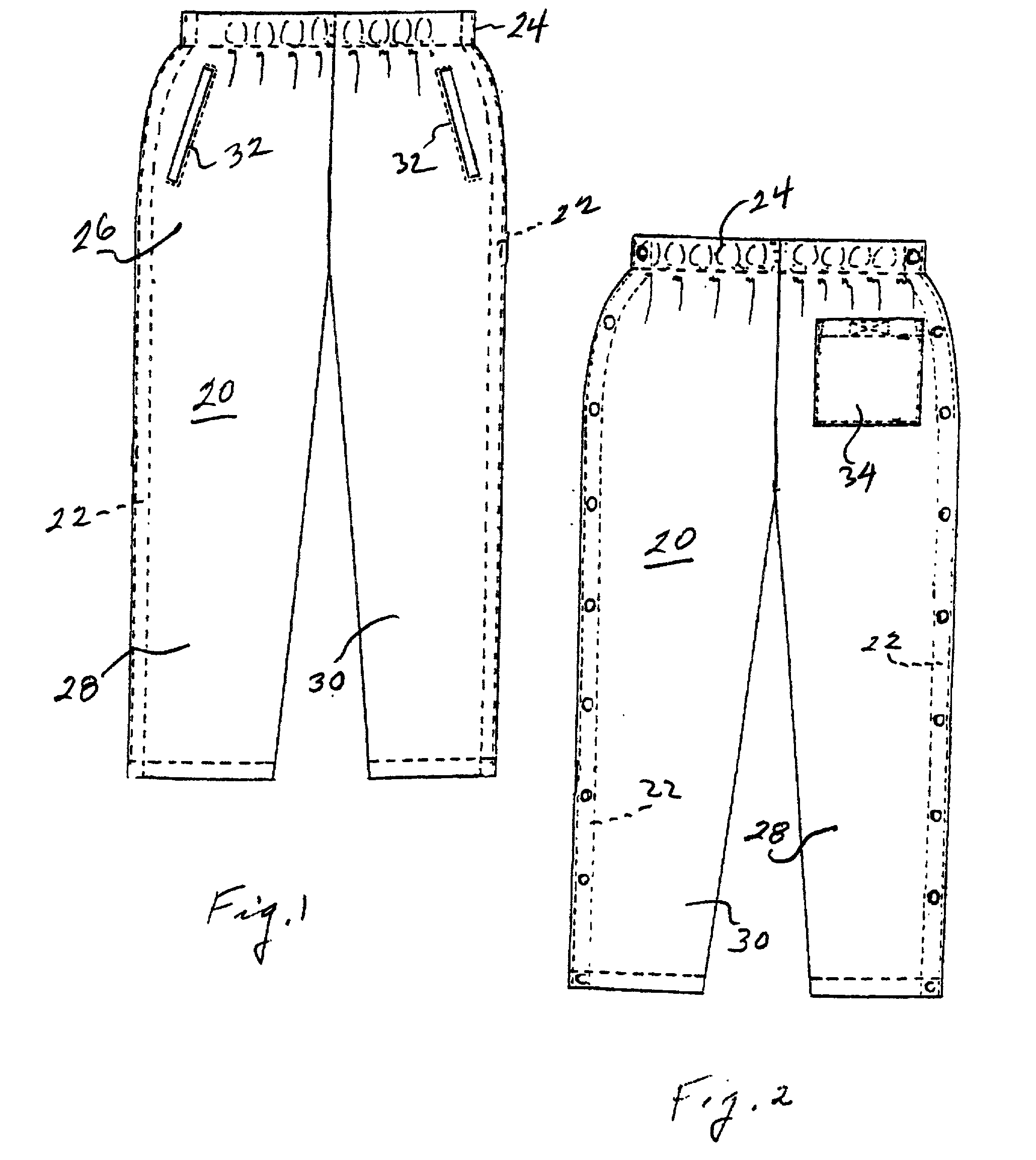 Selective pants and bands for customized assembly