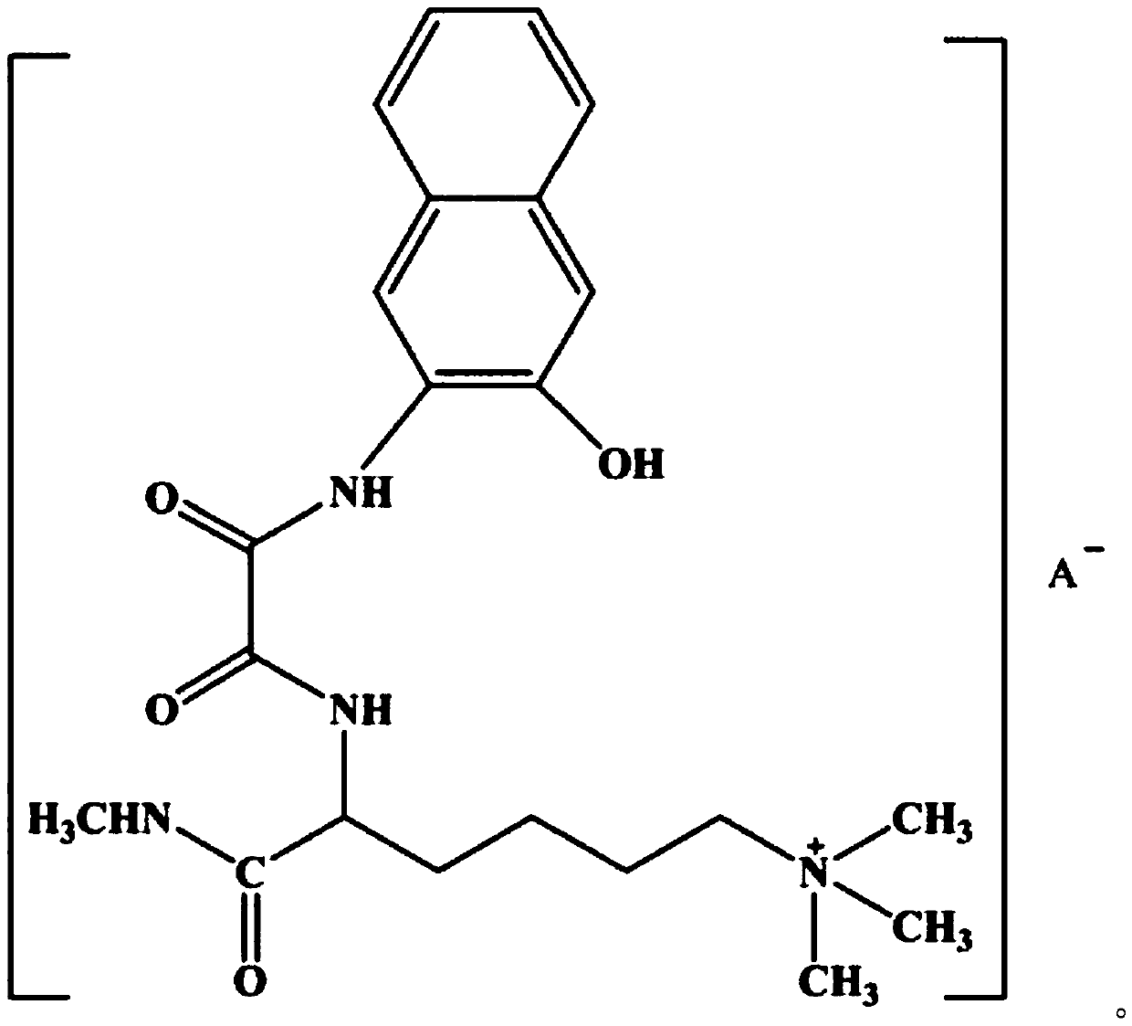 Lamininyl oxalamide with anticancer activity and its synthesis method and application