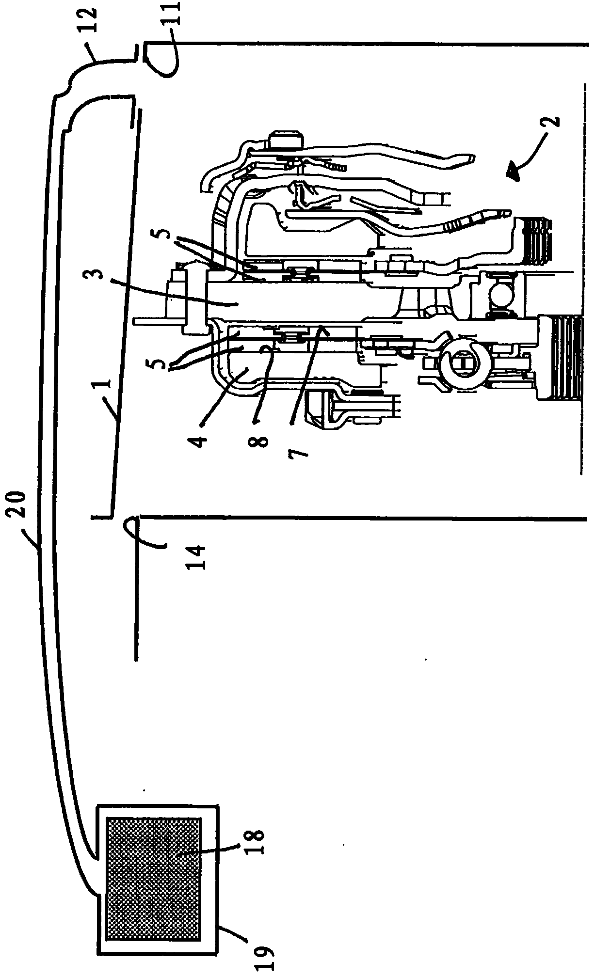 Clutch housing with reduced ingress of foreign particles