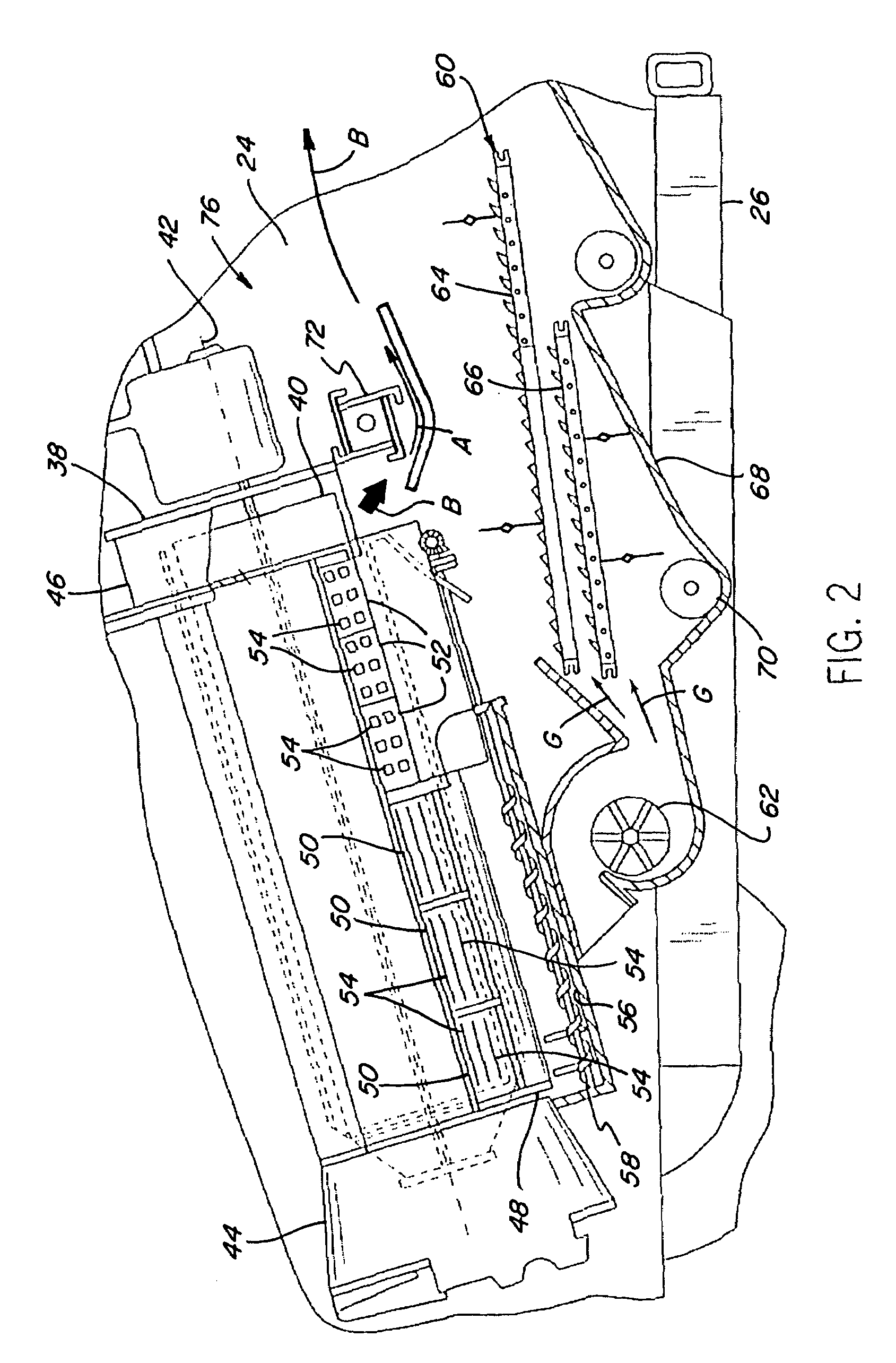 System and method for positively discharging crop residue from a combine