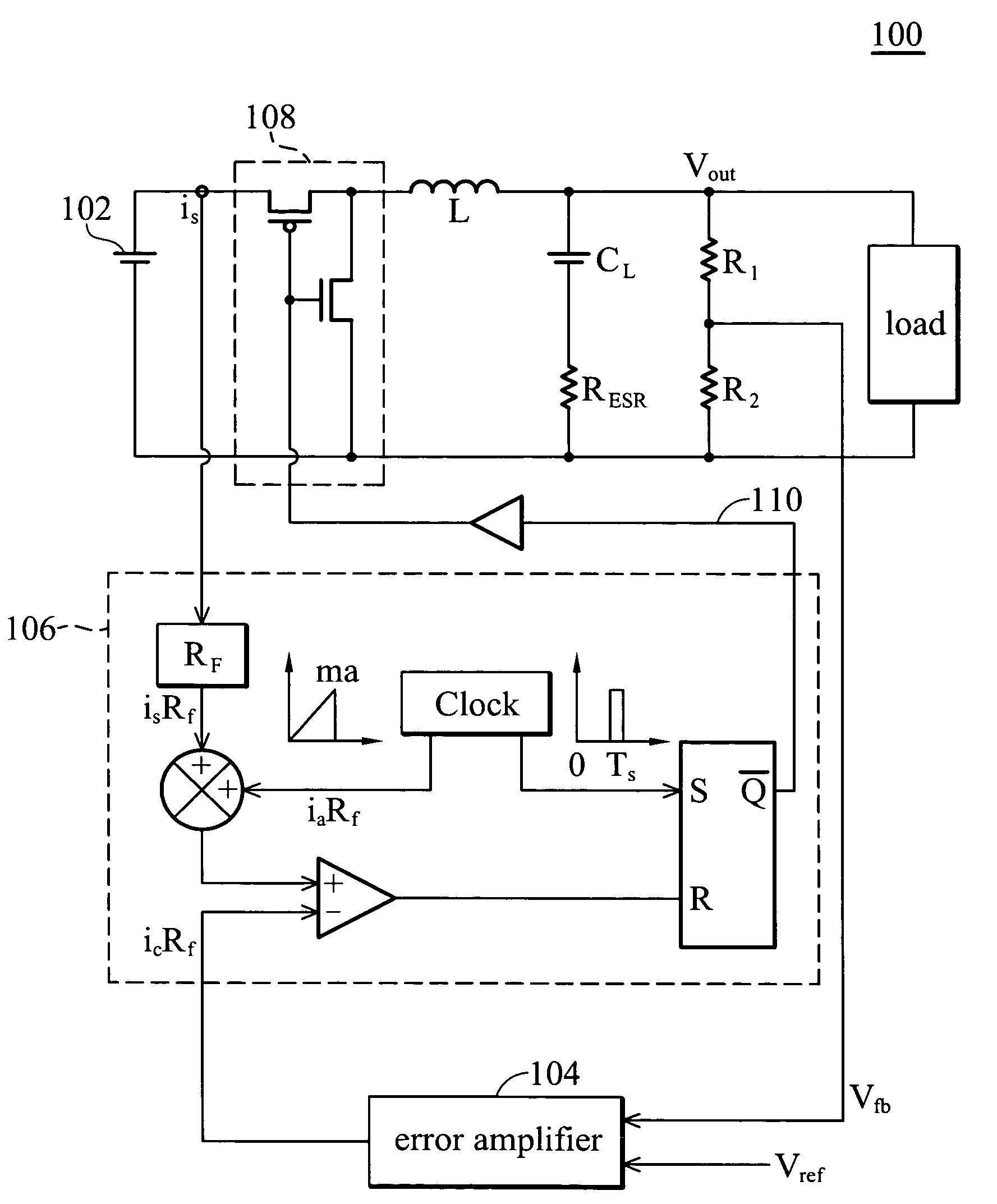 DC-DC converter and error amplifier thereof