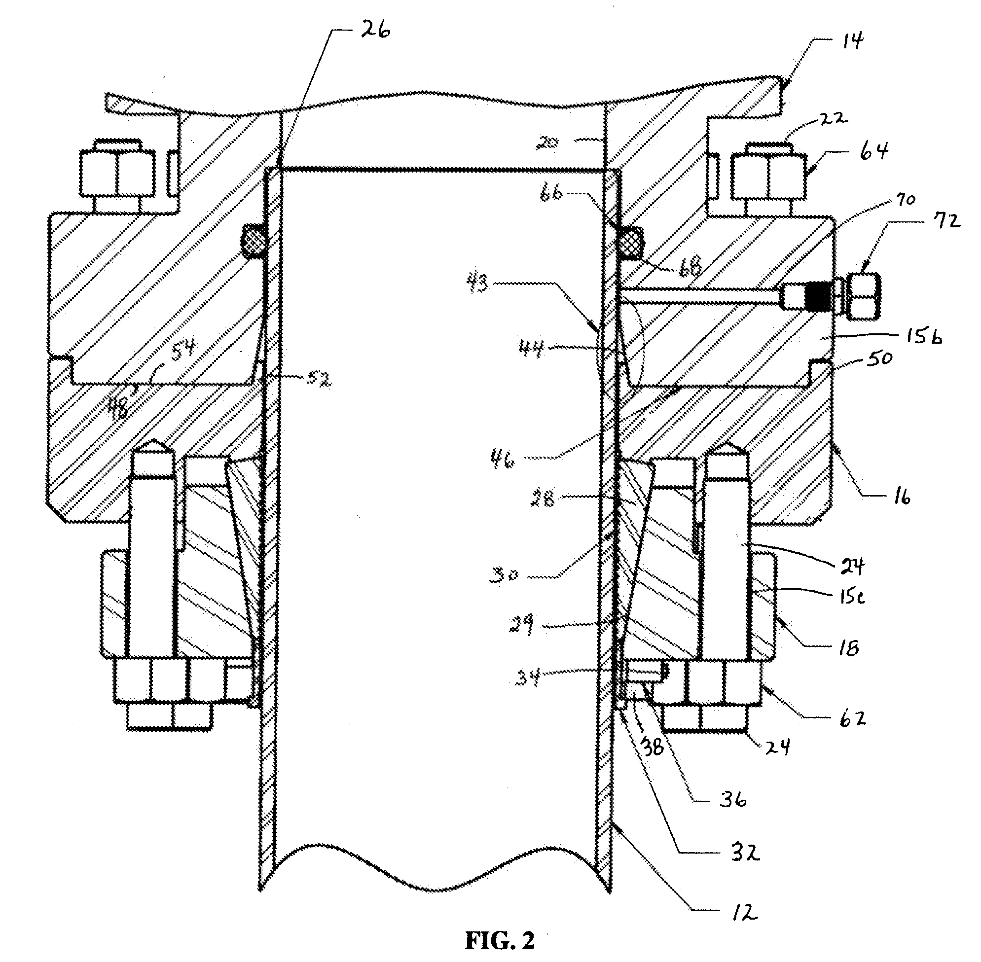 Casing head slip lock connection for high temperature service