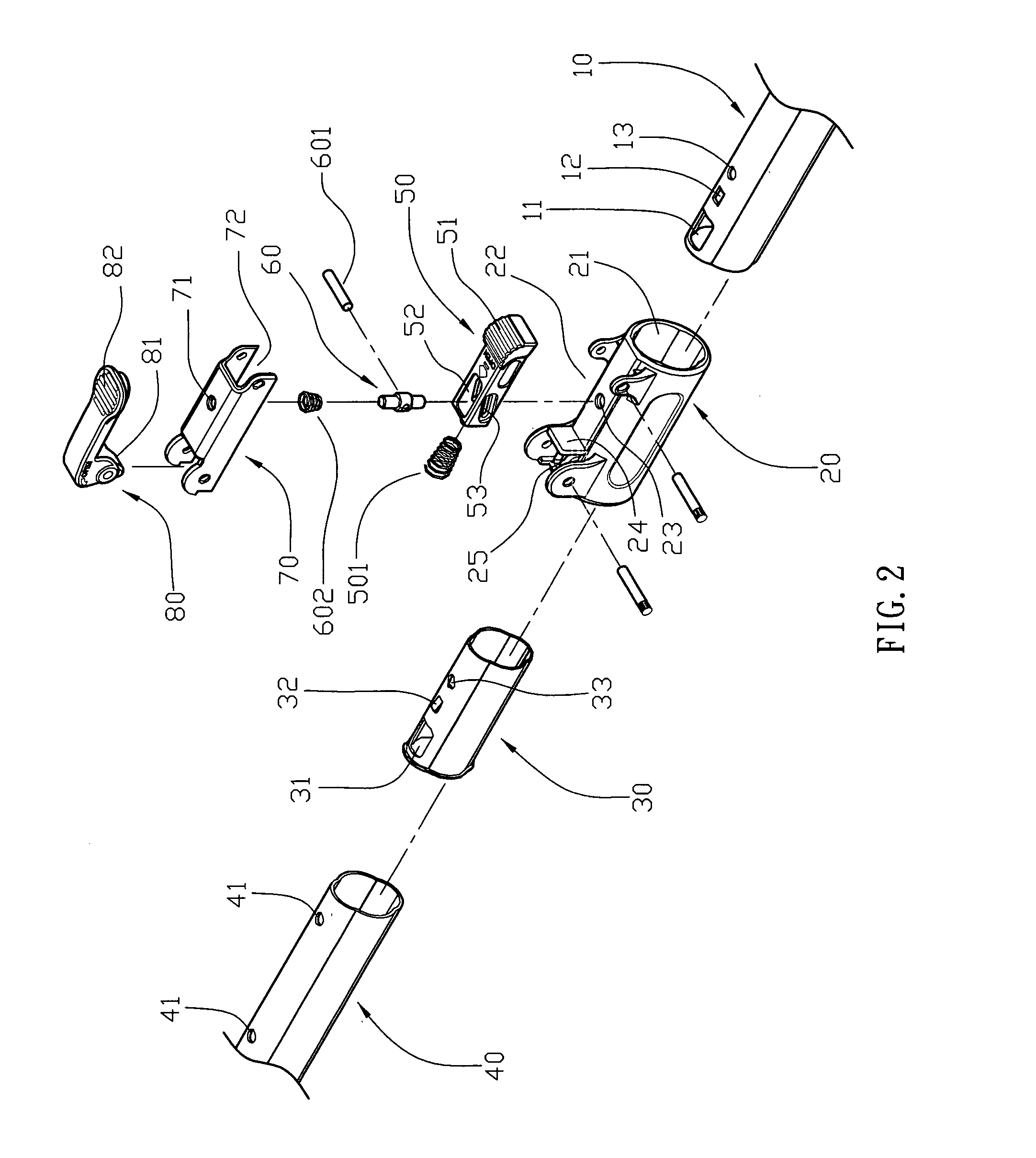 Telescopically adjustable pipe