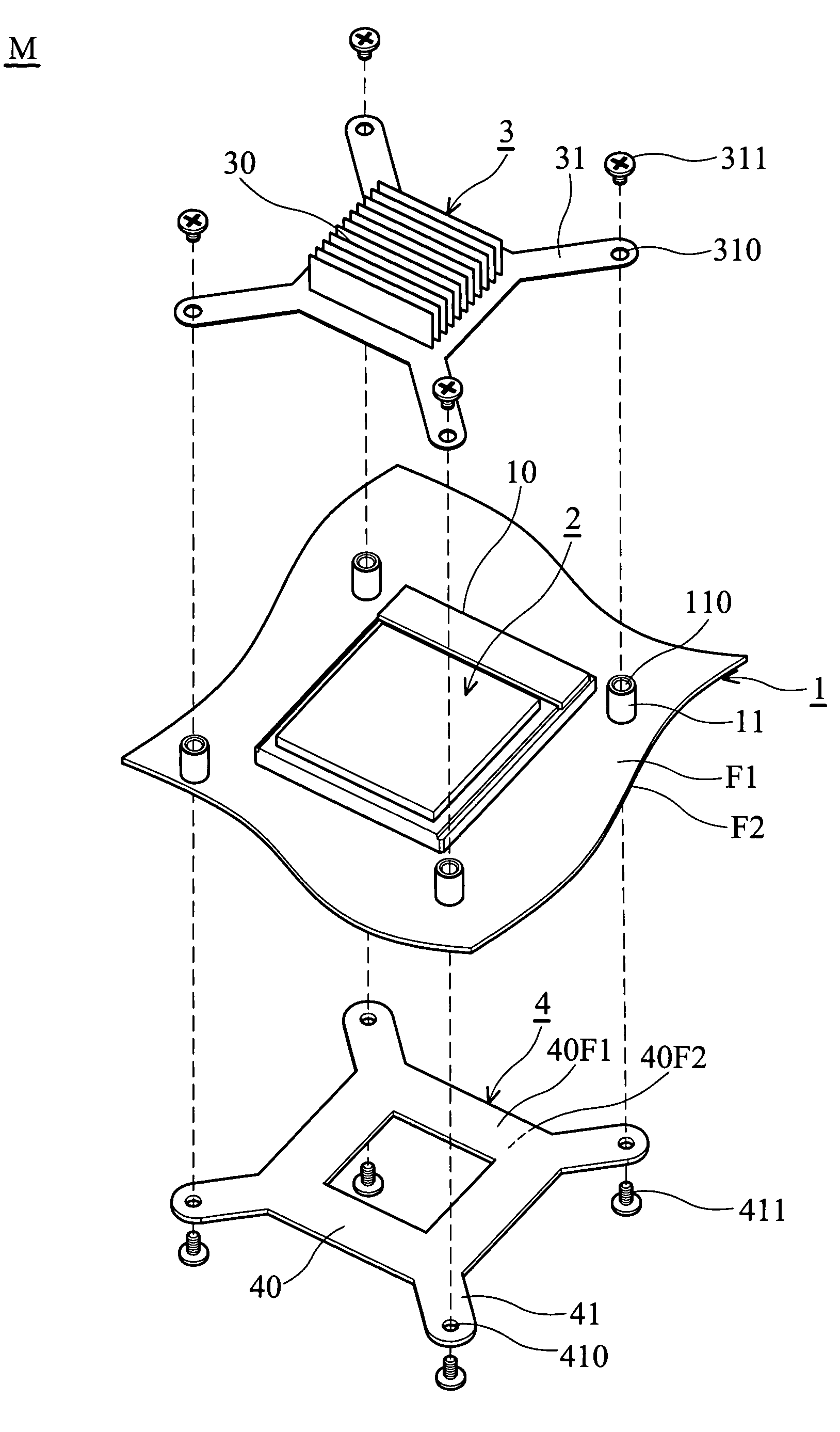 Electronic device and module structure thereof