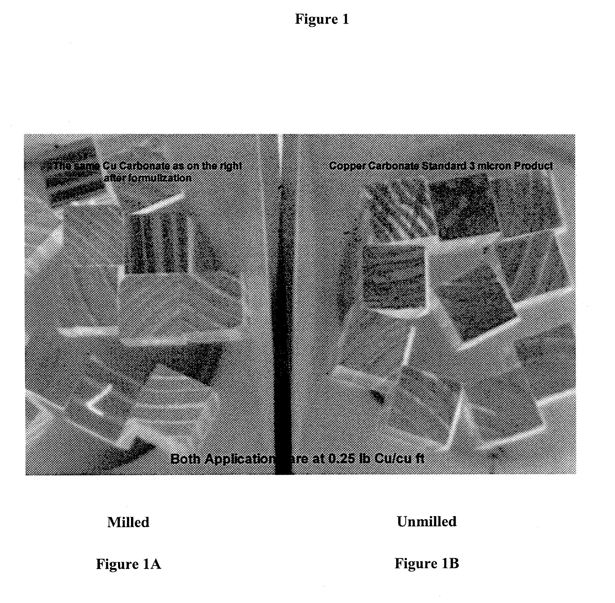 Particulate Wood Preservative and Method for Producing Same