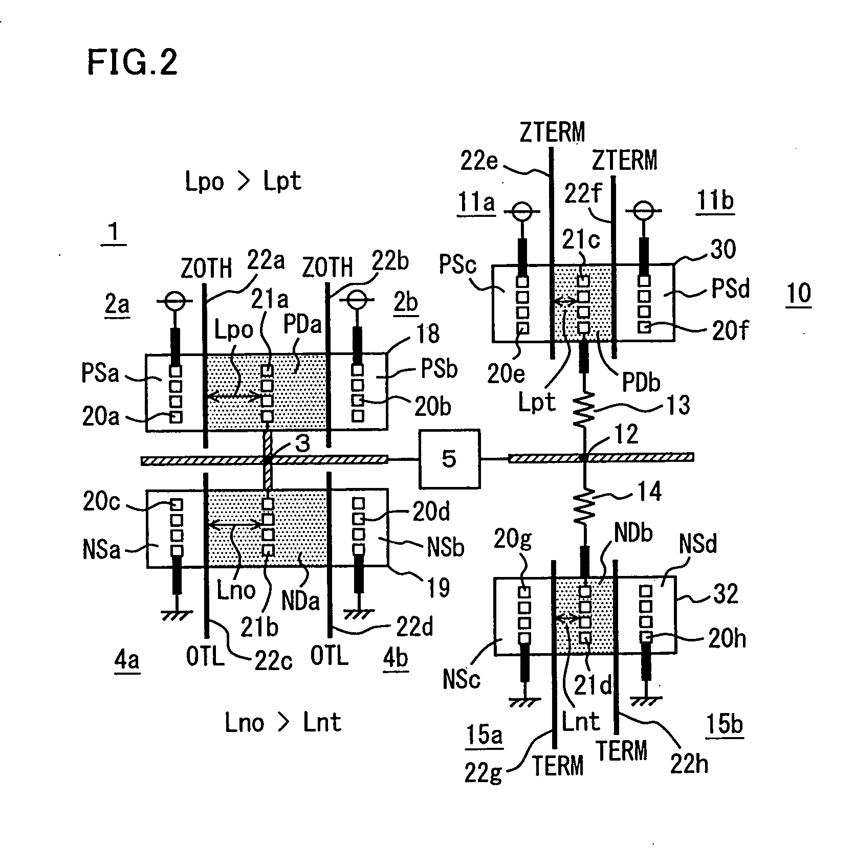 Semiconductor device with bus terminating function