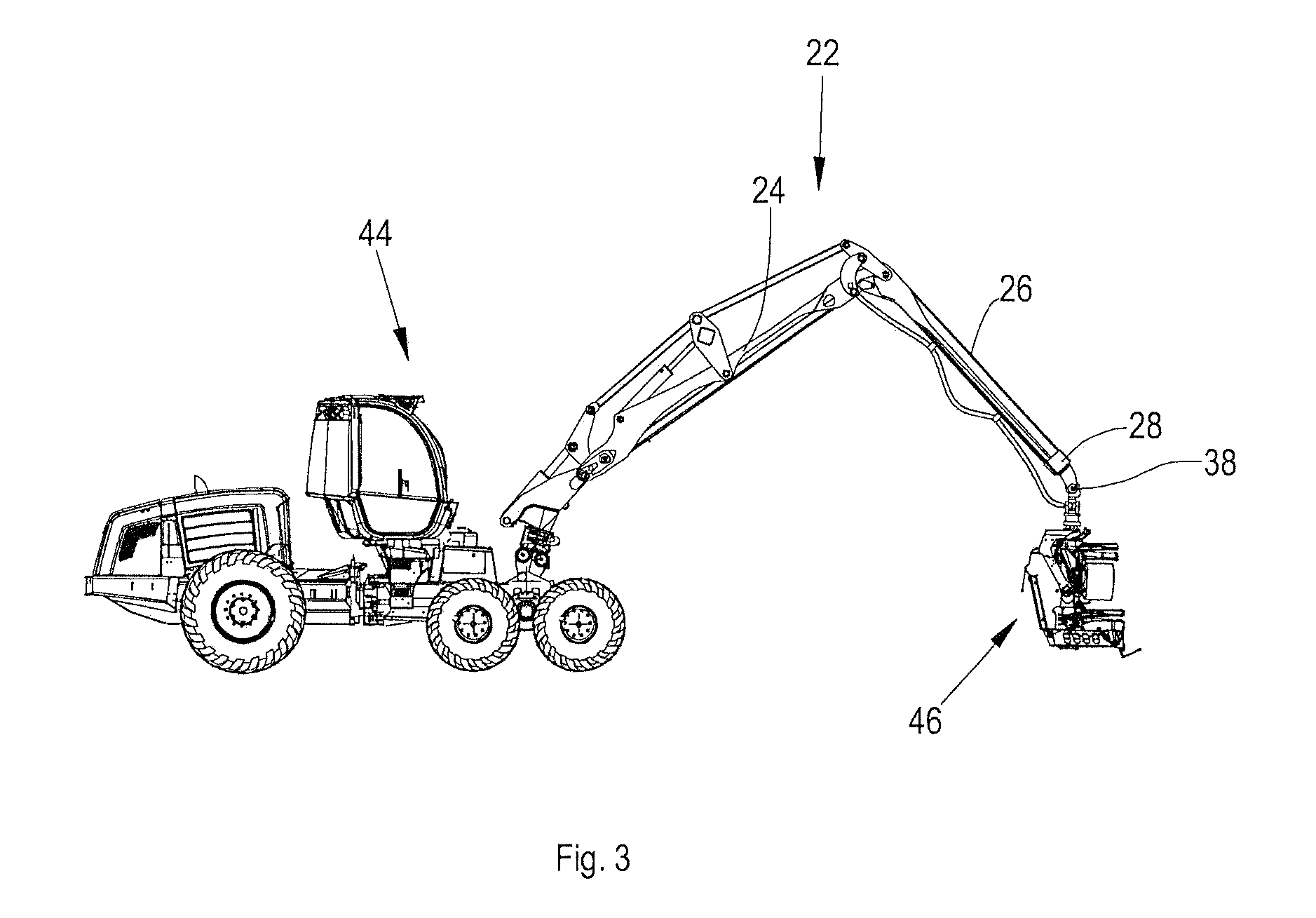 Method and system for controlling the crane of a working machine by using boom tip control