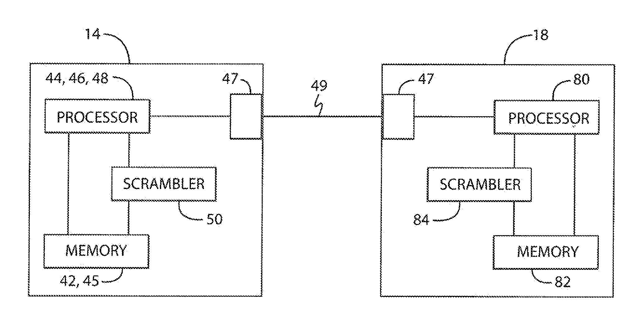 Method and Apparatus for Scrambling a High Speed Data Transmission