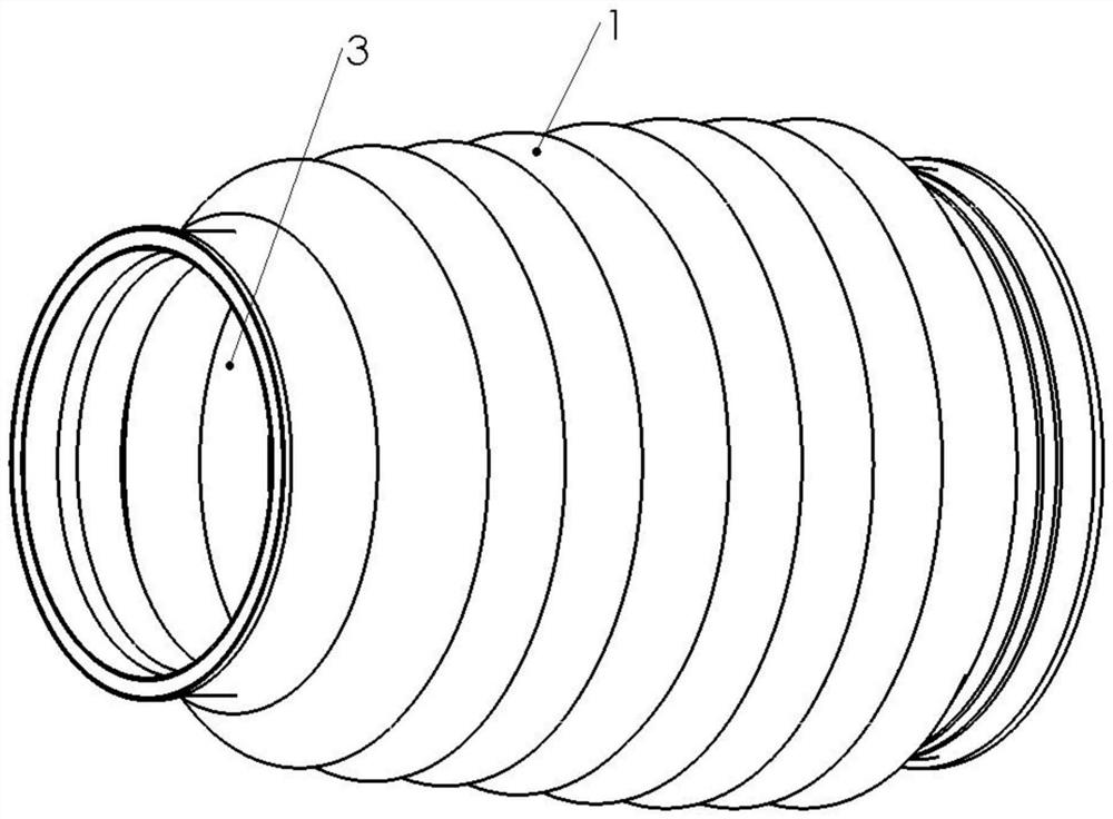 Bellows, use of same and method for producing same