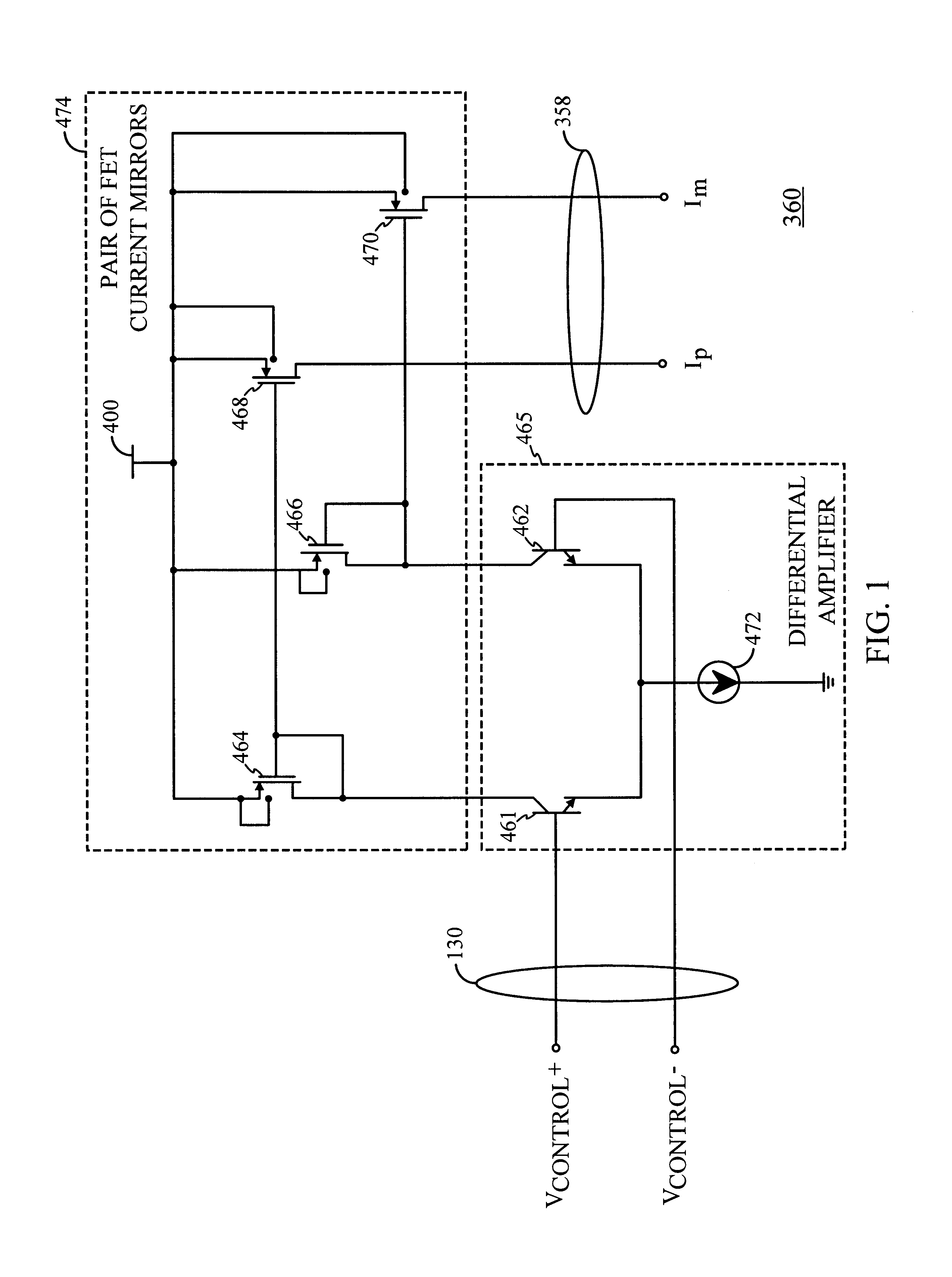 Exponential current generator and method