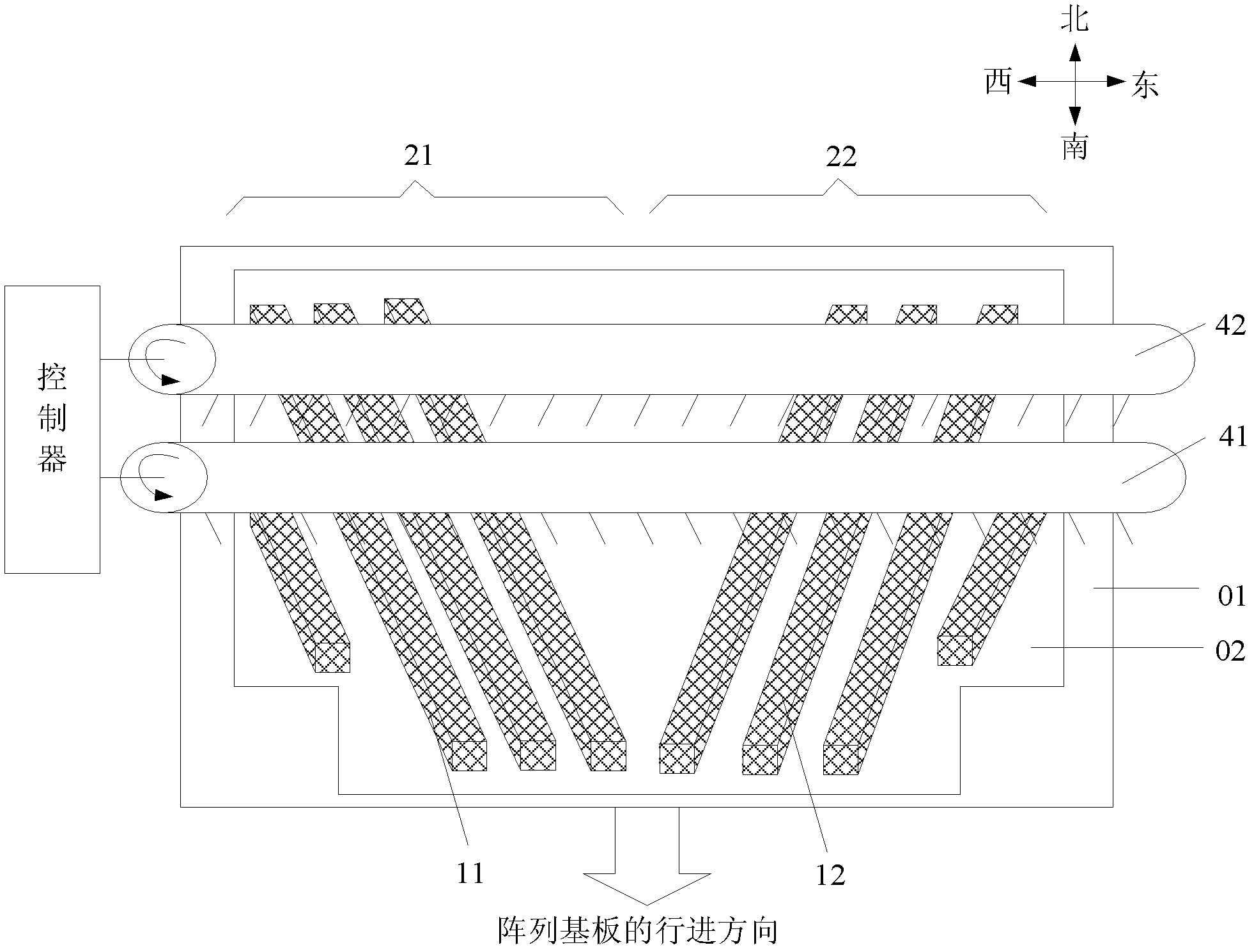 Friction device and friction method for orientation film