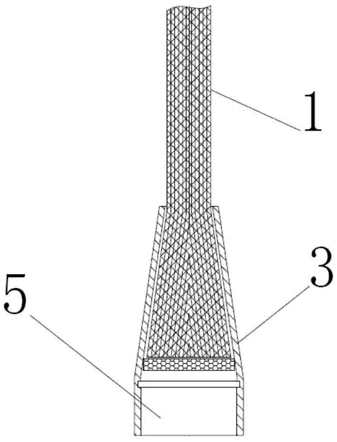 Flexible continuous sucker rod made of synthetic fiber
