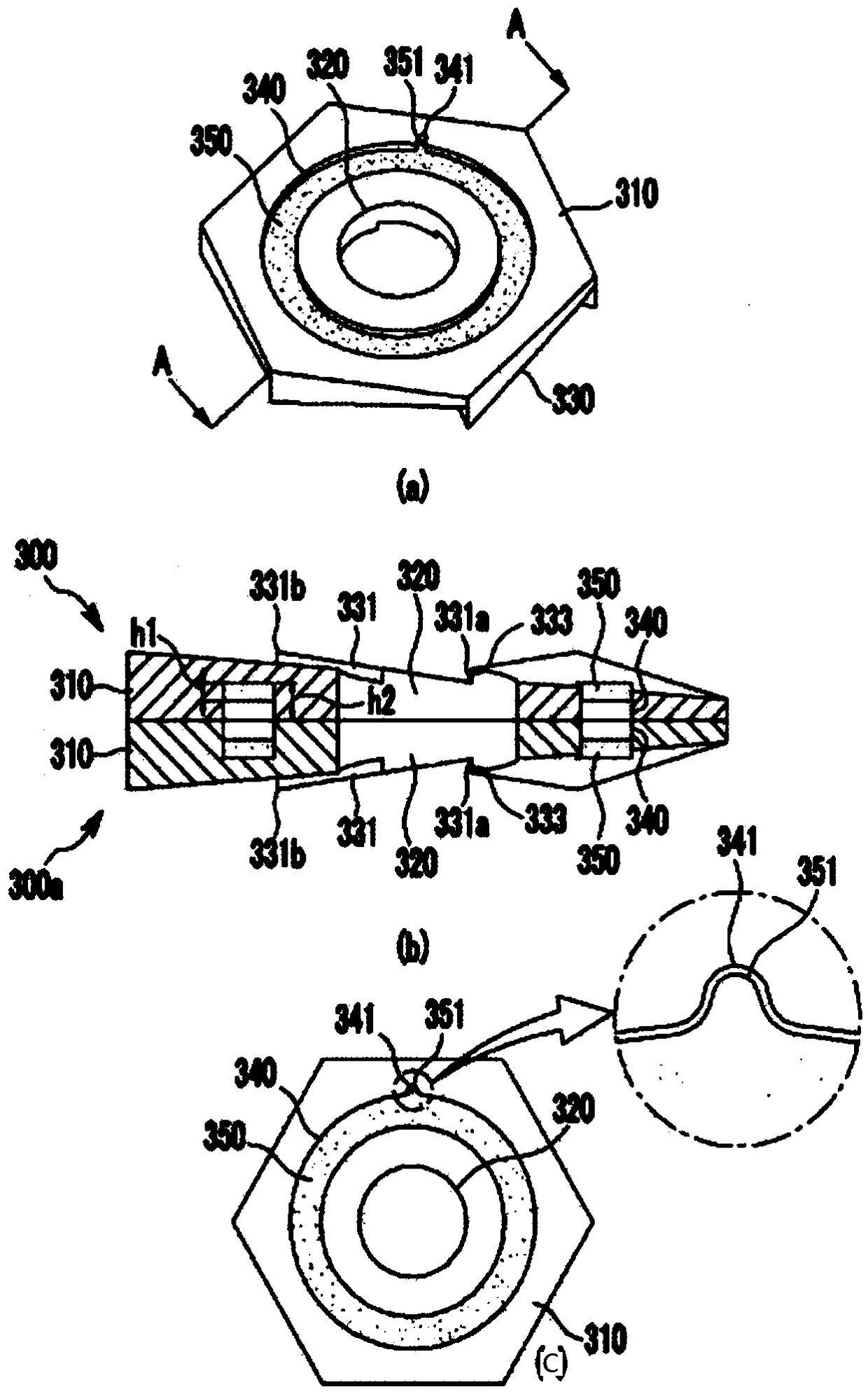 Bolt assembly with locking function