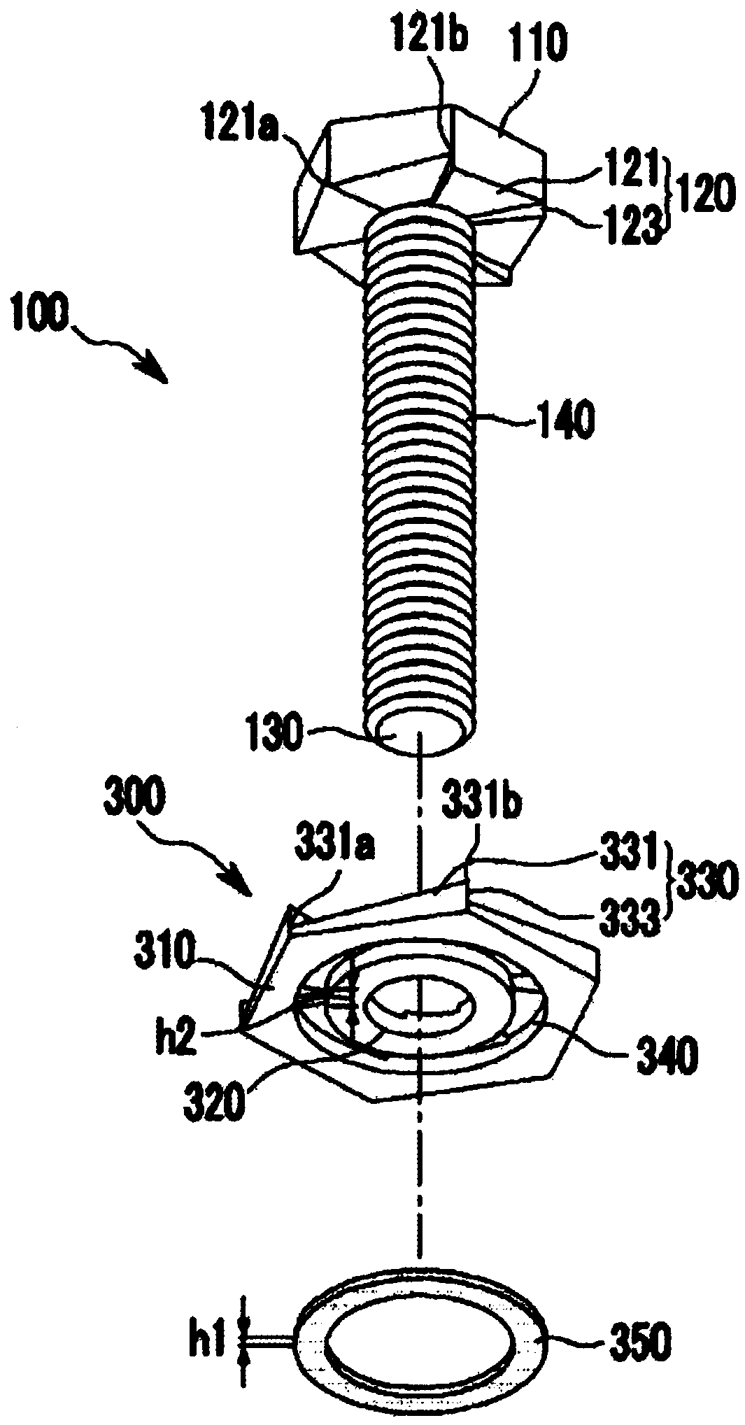 Bolt assembly with locking function