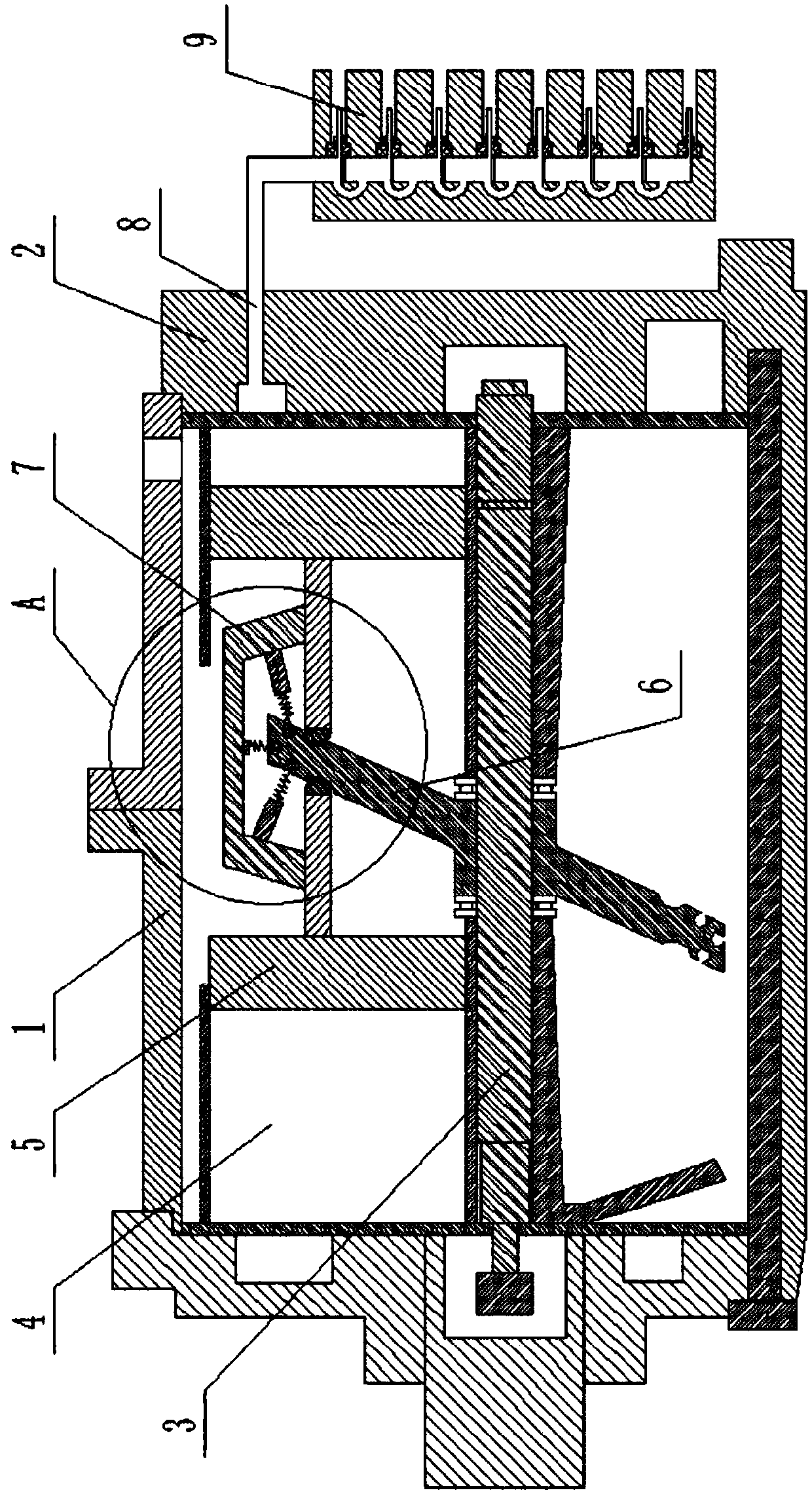 Efficient heat exchanging auto air-condition compressor