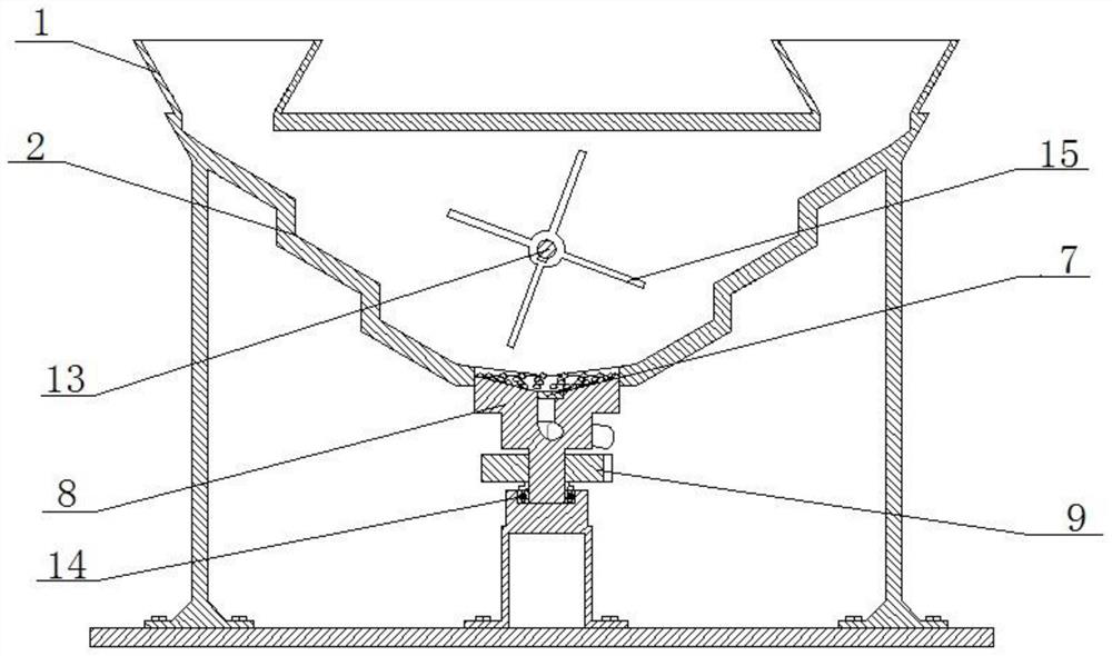 Material cooling device