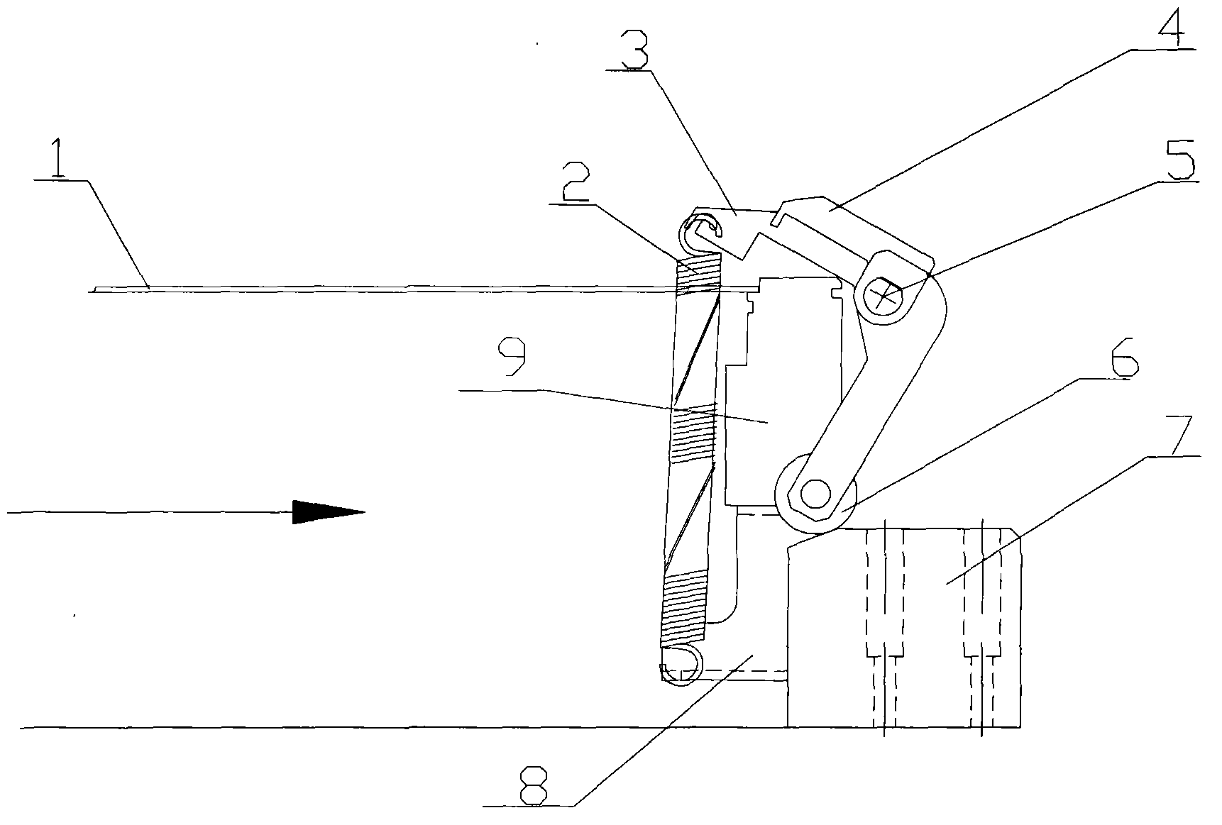 Compressing device of optical inspection instrument