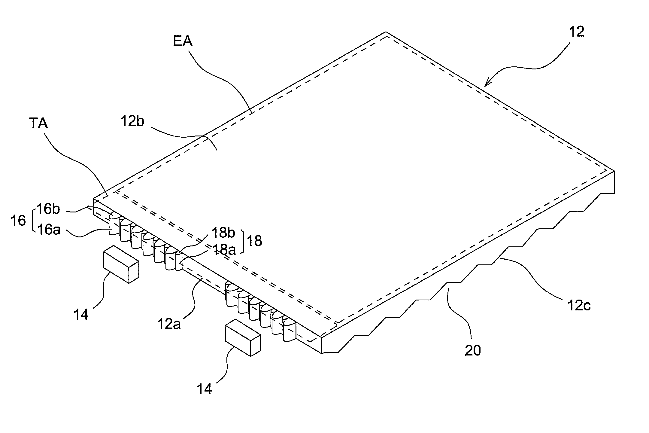 Light guide place and light-diffusing structure thereof
