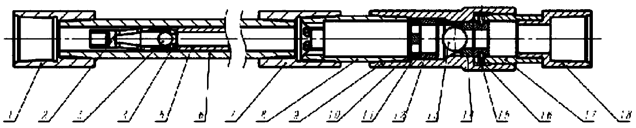 Double-structure oil well pump capable of draining oil