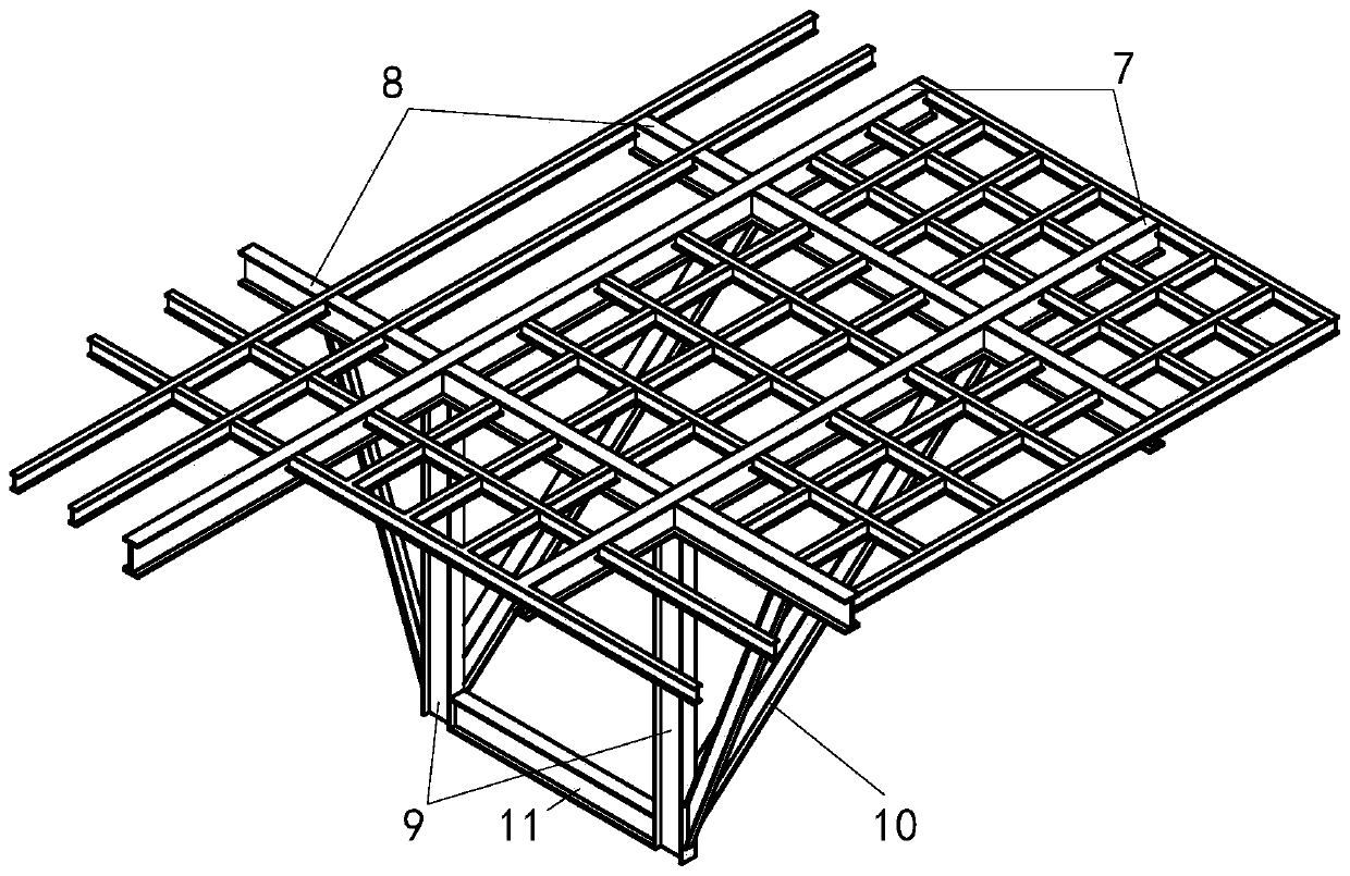 Construction method and construction platform for high-rise building cantilever structure layer