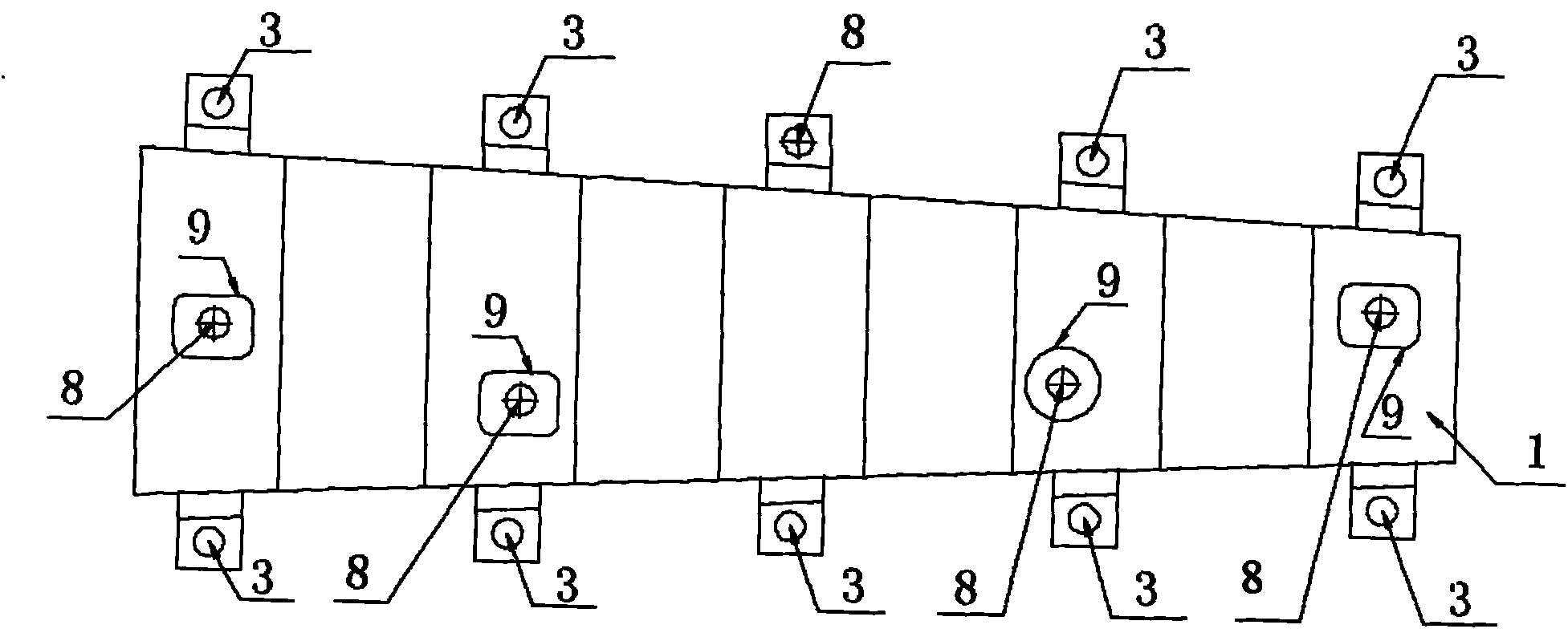 Numerical control machining clamping method for aircraft wing beam parts