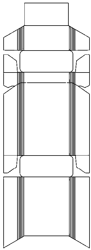 Paper die cutting method for forming any arc on packaging box