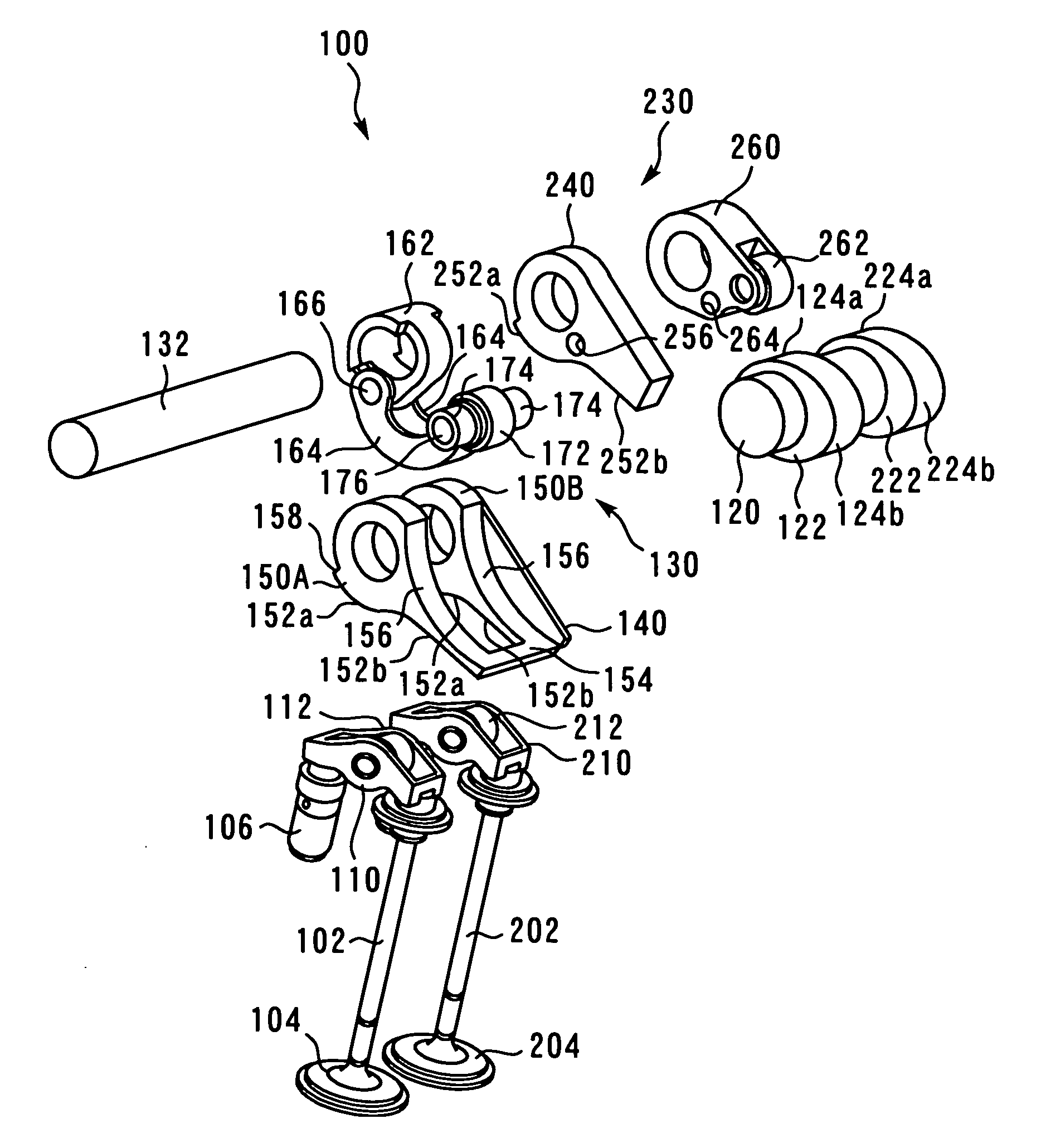 Variable valve operating device