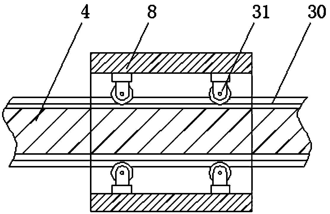 Polishing device for plate processing