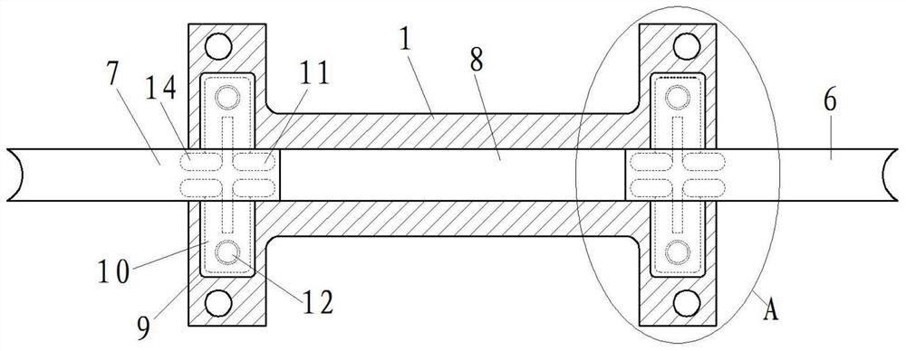 A single-pipe water-cooled casting mold based on multi-position accelerated heat dissipation