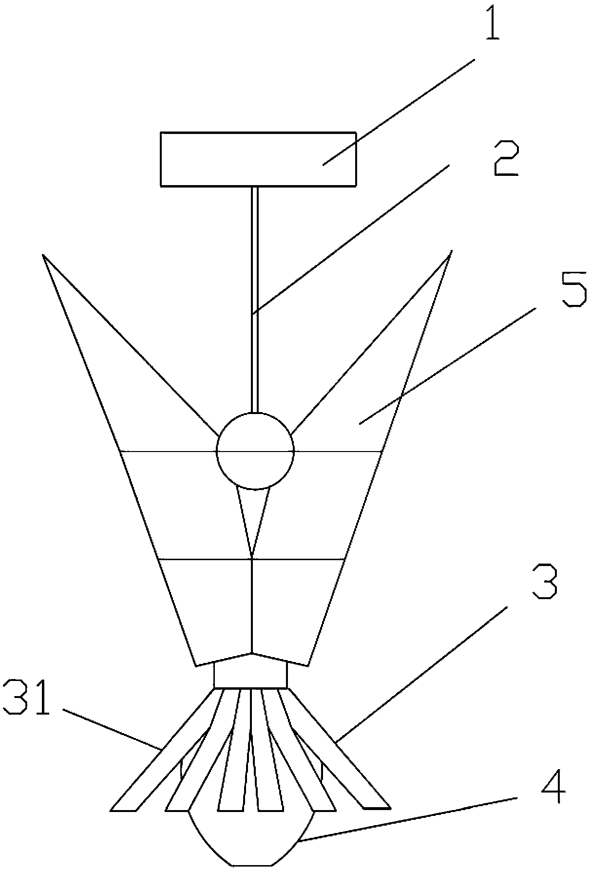 Light-transmitting clamping type ceiling lamp